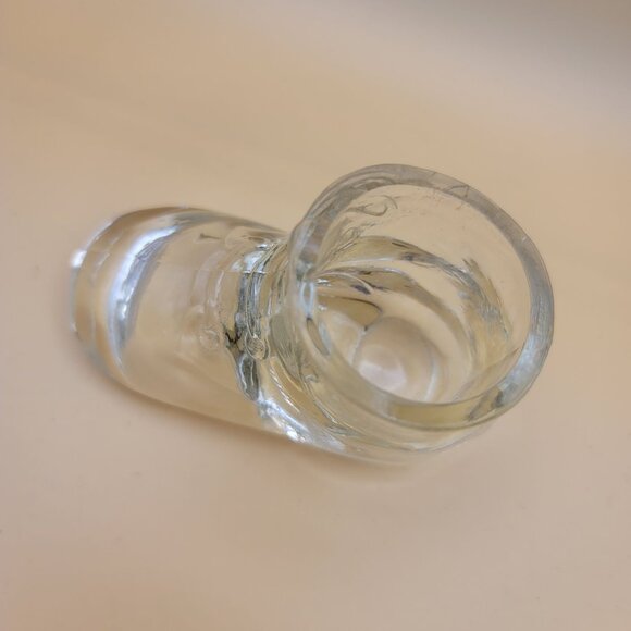 Vintage Clear Glass Baby Shoe Keepsake Collectible dh895 - Picture 5 of 5